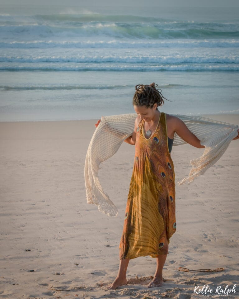Gabrielle at the beach